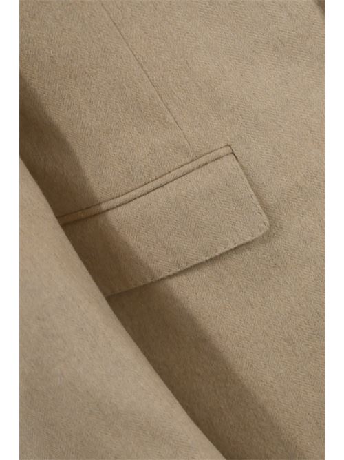 Giacca classica in seta e cashmere beige Corneliani | 94XG69 9416606036